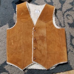 Leather Vest Steer brand L